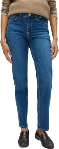 Opus Elma Clever Straight Low Rise aus BCI Cotton Mix Jeans strong blue (Damen)