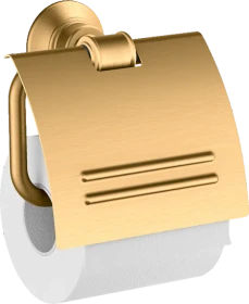Hansgrohe AXOR Montreux Toilettenpapierhalter mit Deckel brushed brass