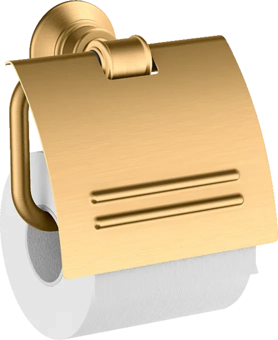 Hansgrohe AXOR Montreux Toilettenpapierhalter mit Deckel brushed brass