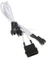 BitFenix Molex auf 3-Pin Adapter, sleeved, 20cm, weiß/schwarz Vorschaubild