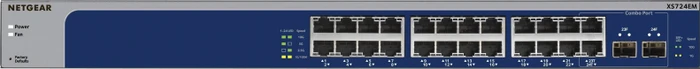 Netgear XS700EM Rackmount 10G Smart Switch, 22x RJ-45, 2x RJ-45/SFP+