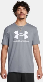 Under Armour Logo Funktionsshirt kurzarm steel/white (Herren)