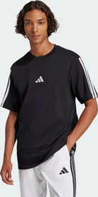 adidas Essentials 3-Streifen Single Jersey T-Shirt kurzarm schwarz/weiß (Herren)