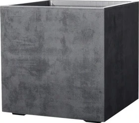 Deroma Millennium Cube Blumentopf 39x39cm anthrazit