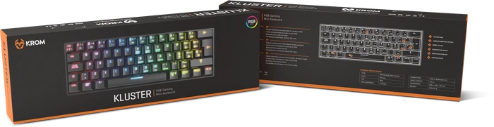 Krom Kluster Mini, LEDs RGB, Outemu Red, USB/Bluetooth, ES