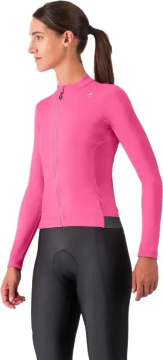 Castelli Espresso Thermal Trikot langarm violet pink/dark gray (Damen)