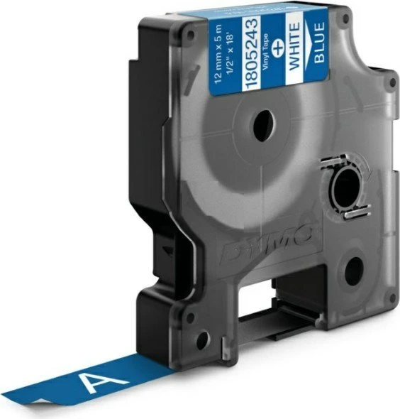 Dymo ID1 Industrial Rhino Pro Beschriftungsband, 12mm, weiß/blau
