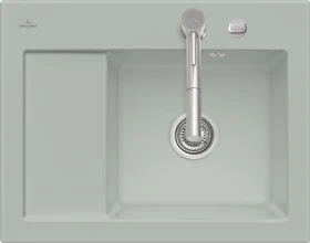 Villeroy & Boch Subway 45 Compact Einbau Becken rechts mit Ablauffernbedienung fossil