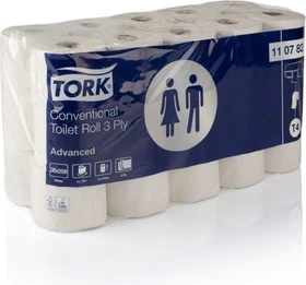 Tork T4 Advanced Toilettenpapier 3-lagig weiß, 30 Rollen