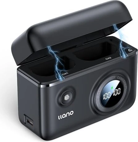 Llano Dual-Schnellladegerät für Canon LP-E6NH LP-E6P