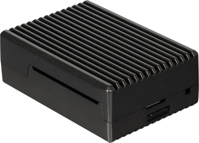 Joy-iT Aluminiumgehäuse für Raspberry Pi 5, schwarz