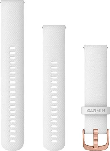 Garmin Schnellwechsel Ersatzarmband 20mm Silikon white/rose gold