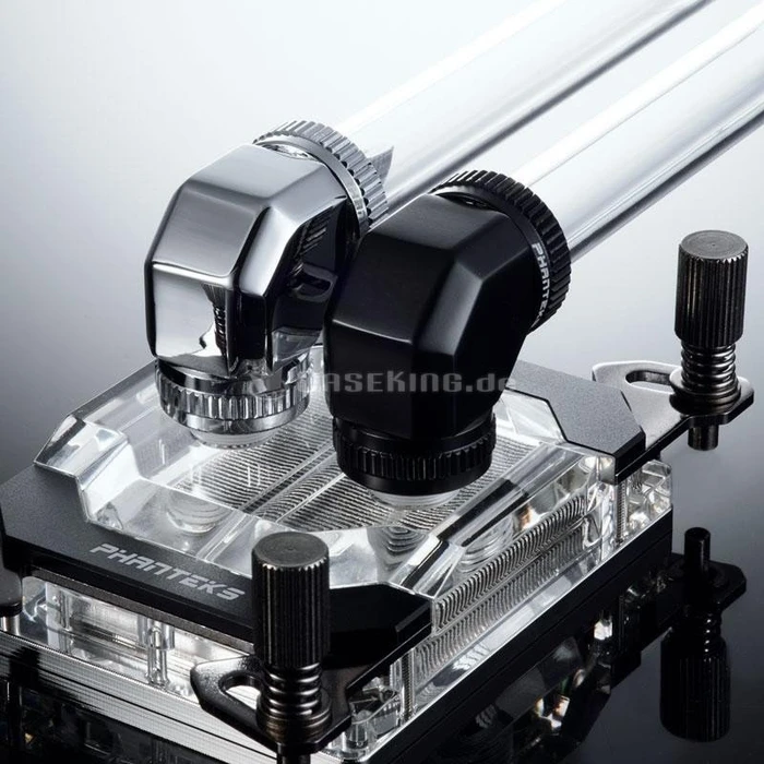 Phanteks Glacier G1/4" Rohranschluss 45° 16mm chrome