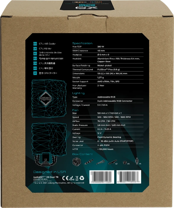 Iceberg Thermal IceSLEET X9 Dual TR