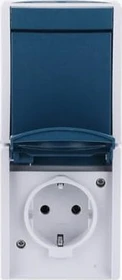 Busch-Jaeger Ocean SCHUKO Steckdose, grau/blaugrün