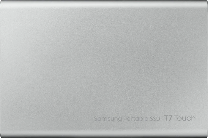 Samsung Portable SSD T7 Touch, Metallic Silver, 2TB, USB-C 3.1