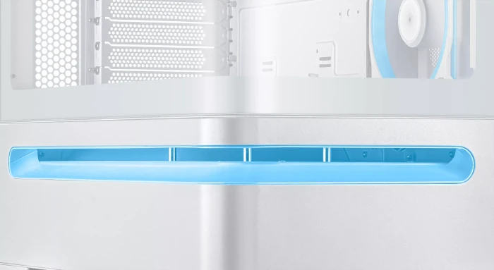 ASUS Prime AP202 ARGB, weiß, Glasfenster
