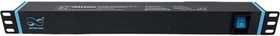 Infitronic 19" PDU Steckdosenleiste, 1HE, 8-fach, 250V, schwarz, 2m