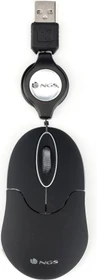 NGS Sin Laptop Mouse with Retractable Cable schwarz, USB (NGS-MOUSE-0973)