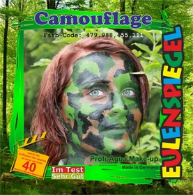Eulenspiegel Camouflage Schmink-Palette
