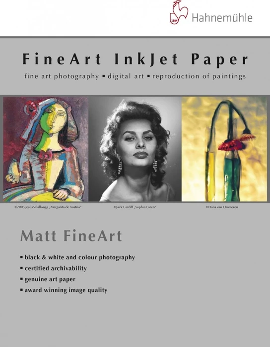 Hahnemühle Digital Matt FineArt William Turner Fotopapier matt weiß, A4, 310g/m², 25 Blatt