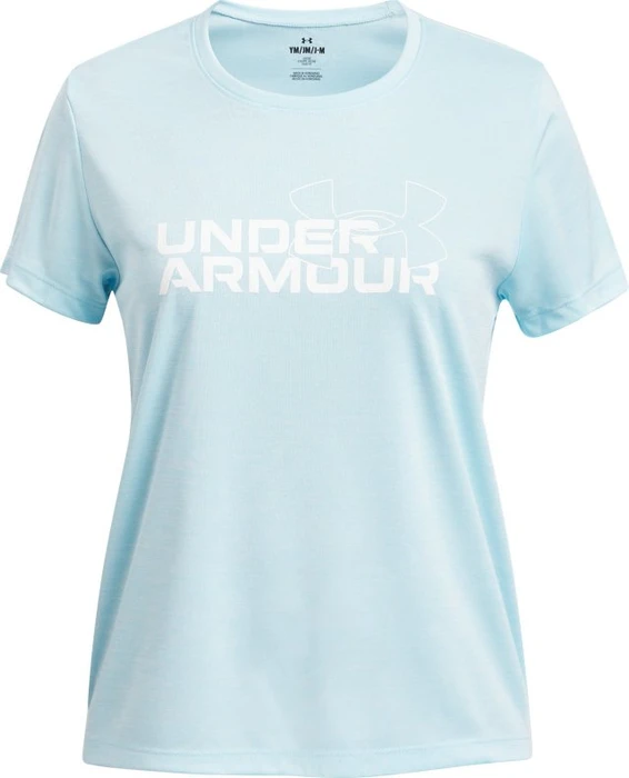 Under Armour Tech Twist Wordmark Logo Funktionsshirt kurzarm stream/white (Junior)