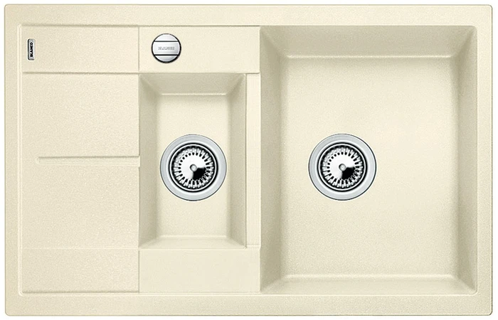 Blanco Metra 6 S Compact Einbau Becken reversibel mit Ablauffernbedienung jasmin