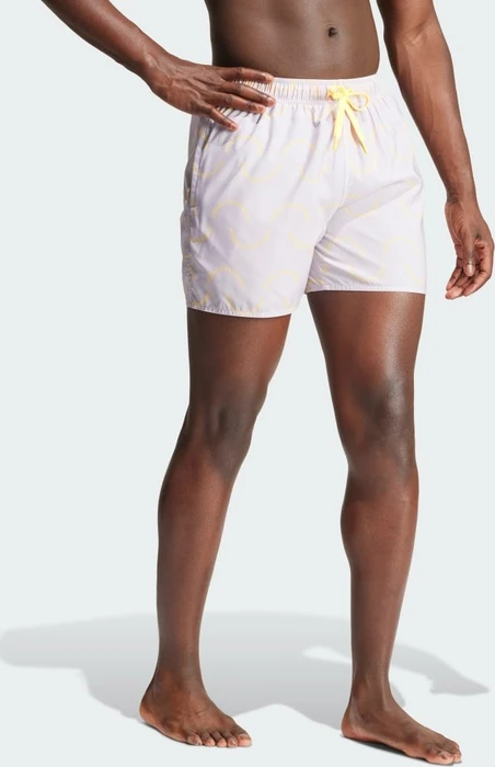 adidas Wave Logo CLX Badeshorts silver dawn/spark (Herren)