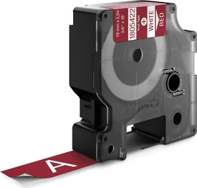 Dymo ID1 Industrial Rhino Pro Beschriftungsband, 19mm, weiß/rot