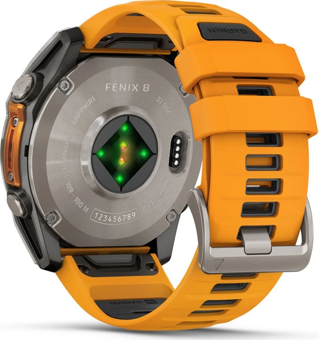 Garmin Fenix 8 51mm Sapphire titanium/spark orange