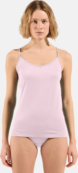 Odlo Natural Merino 160 V-Neck Funktionsshirt ärmellos hyper pink (Damen)