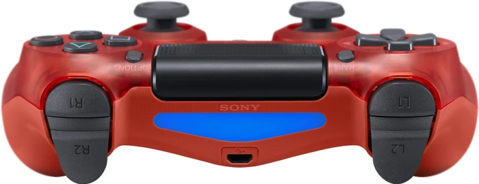 Sony DualShock 4 2.0 Controller wireless Crystal Edition transparent rot (PS4)