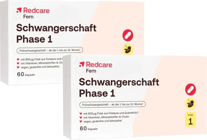 Redcare Schwangerschaft Phase 1 Kapseln, 120 Stück (2x 60 Stück)