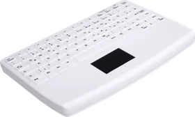 Contour Design Active Key desinfizierbare Funktastatur mit Touchpad, vollversiegelt, weiß, USB, FR (AK-4450-GFUVS-W/FR)