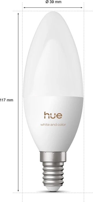 Philips Hue White and Color Ambiance 500 LED-Bulb E14 3.7W