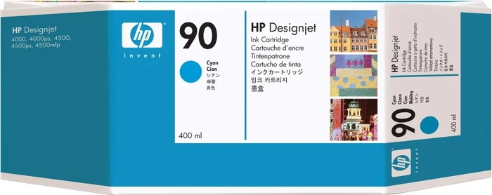 HP Tinte 90 cyan hohe Kapazität