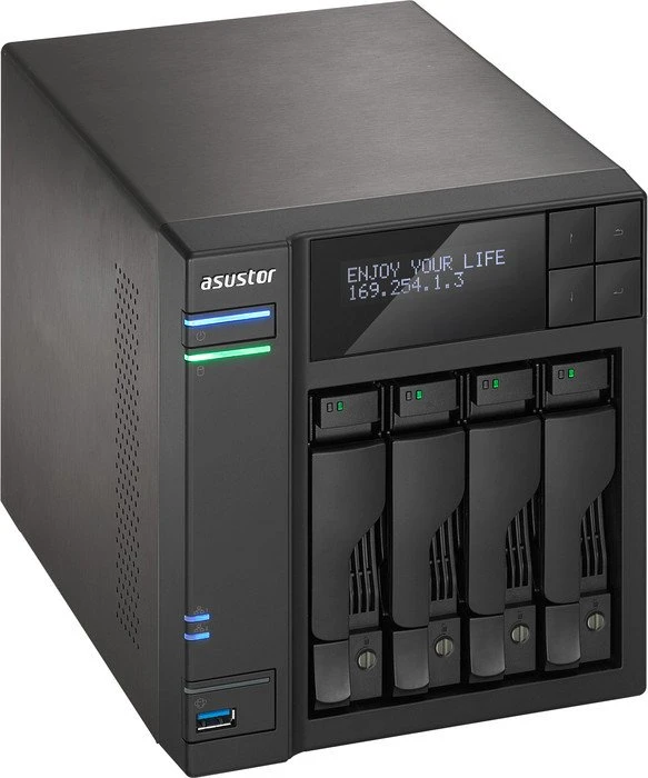 Asustor AS7004T, 2GB RAM, 2x RJ-45 1000Base-T, 3x USB-A 3.0