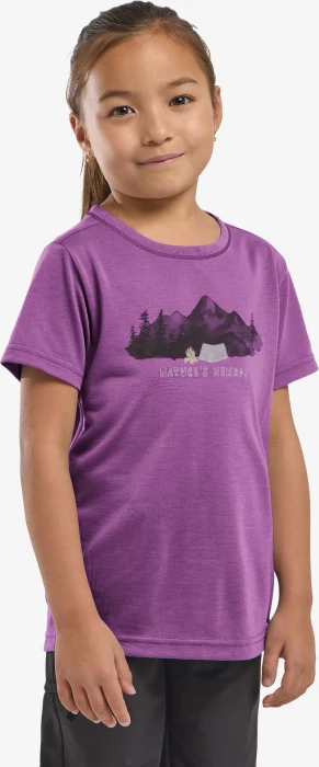 Jack Wolfskin Hiking Graphic Funktionsshirt kurzarm freesia (Junior)