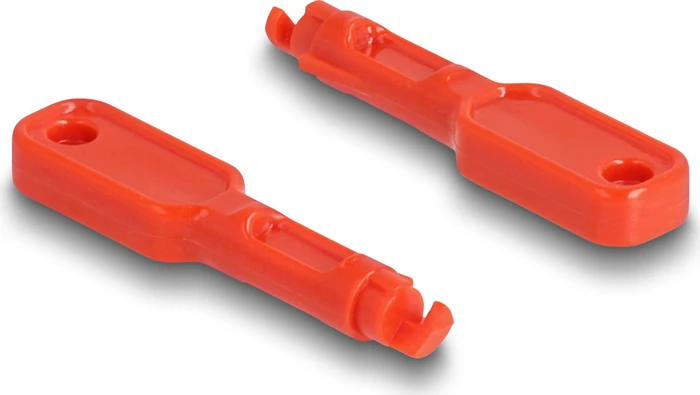 DeLOCK RJ-45 Buchse Portblocker, inkl. Werkzeug, 10er-Pack