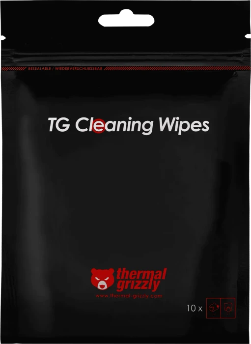 Thermal Grizzly Cleaning Wipes, 10 Stück