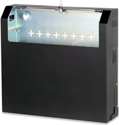 Digitus Professional SoHo-Line Slim Wandschrank 3HE, Sicherheitsglastür, IP2X, schwarz, 475mm tief
