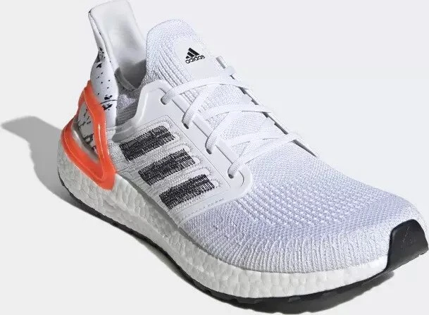 adidas Ultraboost 20 cloud white/core black/signal coral (Herren)