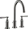 Hansgrohe Axor Montreux 3-Loch Waschtischarmatur 180 mit Hebelgriffen und Zugstangen-Ablaufgarnitur polished black chrome Vorschaubild