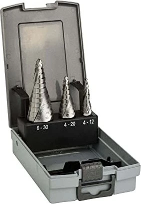 Bosch Professional HSS Stufenbohrer-Sortiment inkl. Werkzeugbox, 3-tlg.