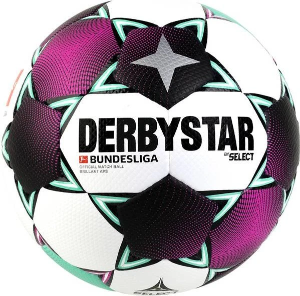 Derbystar Bundesliga Brillant APS Fußball white/magenta/mint