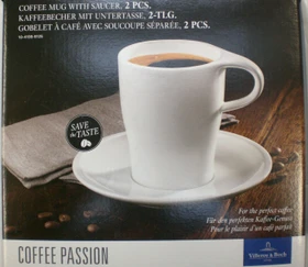 Villeroy & Boch Coffee Passion Kaffeebecher mit Untertasse, 2-tlg.