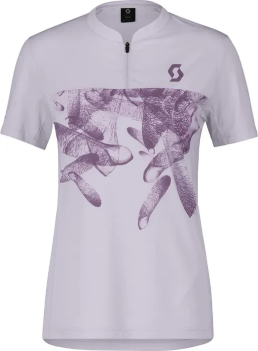 Scott Trail Flow Zip Trikot kurzarm misty purple/vivid purple (Damen)