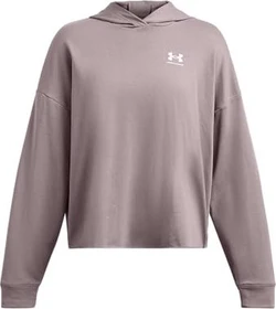 Under Armour Rival Fleece Oversize Hoodie tetra grey (Damen)