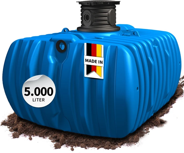 4rain Flat L Regenwassertank unterirdisch 5000l, 1 Stück