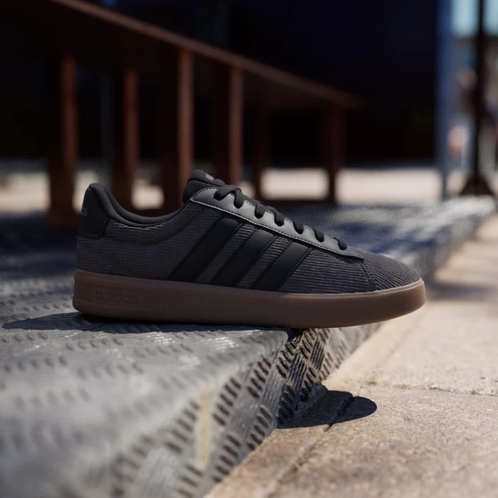 adidas Grand Court 3.0 charcoal/core black/gum